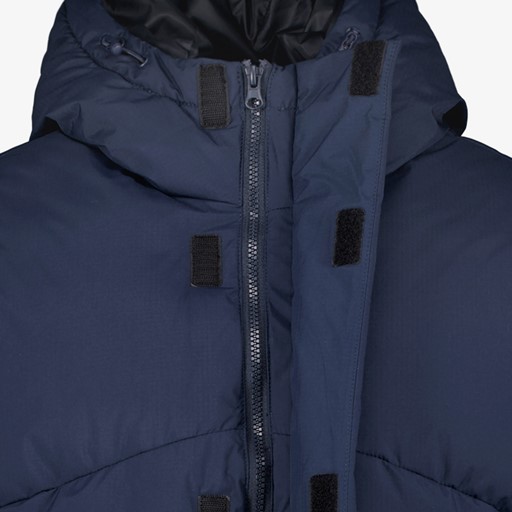 Gewatteerde heren winterjas blauw