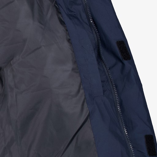 Gewatteerde heren winterjas blauw