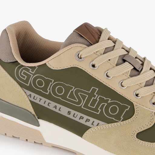 Heren sneakers beige groen