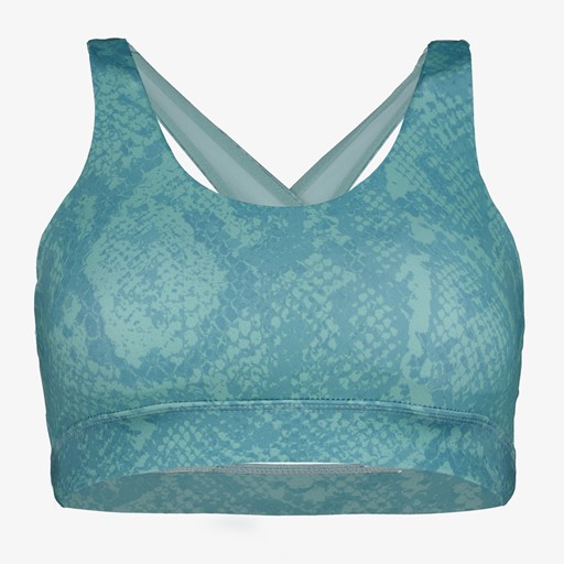 Dames sport BH blauw met print