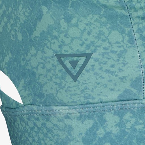 Dames sport BH blauw met print