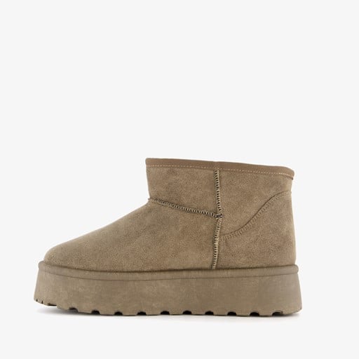 Gevoerde enkellaarsjes met platformzool