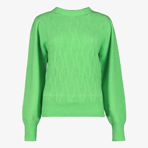 Truien Dames Truien Merk Sale TwoDay Gebreide Dames Trui Felgroen