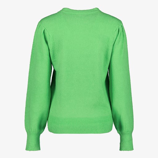 Gebreide dames trui felgroen