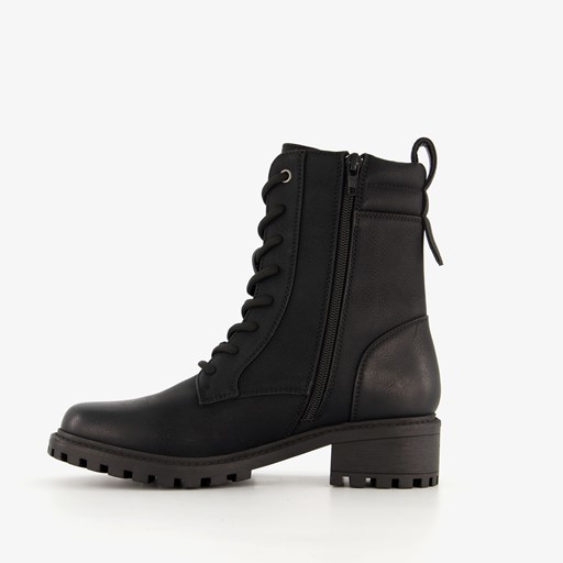 Dames veterboots zwart