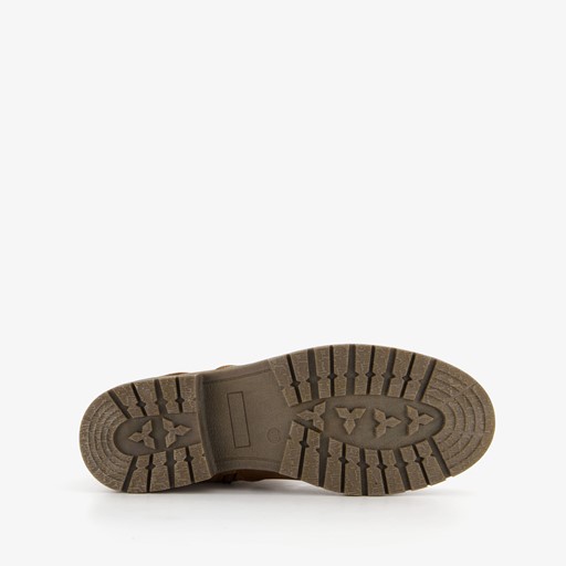 Dames enkellaarsjes cognac