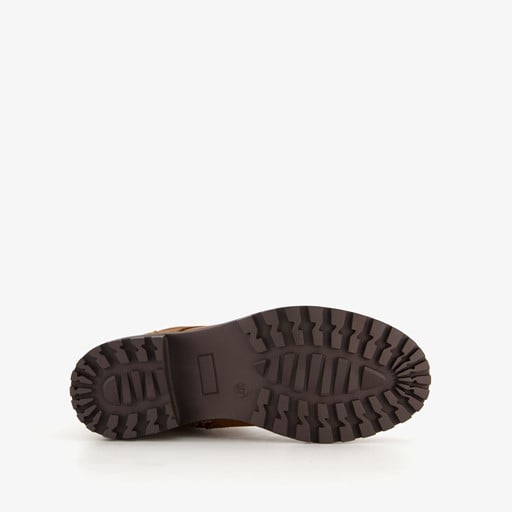 Dames veterboots cognac