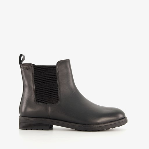 Lage dames chelsea boots zwart