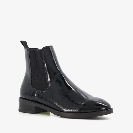 Tamaris lage dames chelsea boots zwart lak online bestellen | Scapino