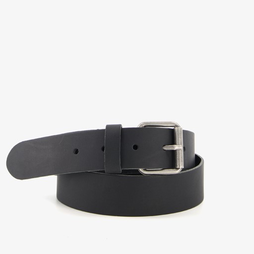 Leren heren riem zwart