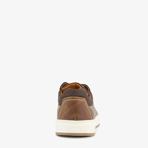Leren heren veterschoenen cognac