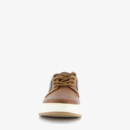 Leren heren veterschoenen cognac