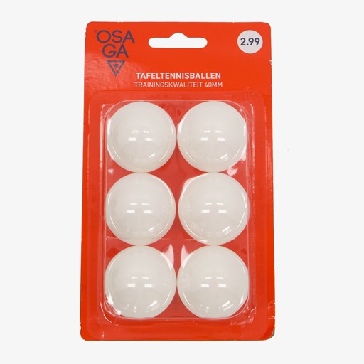 Tafeltennisballen 6 stuks