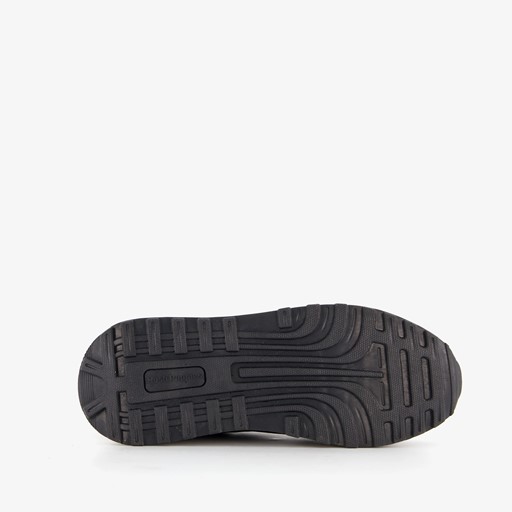 Leren dames sneakers zwart brons