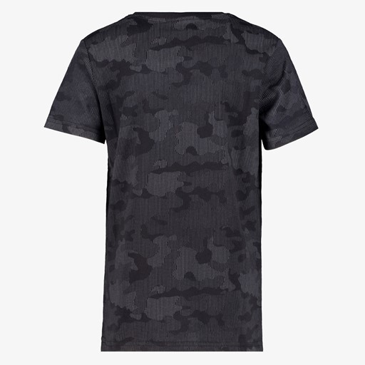Jongens T-shirt met camouflage print zwar