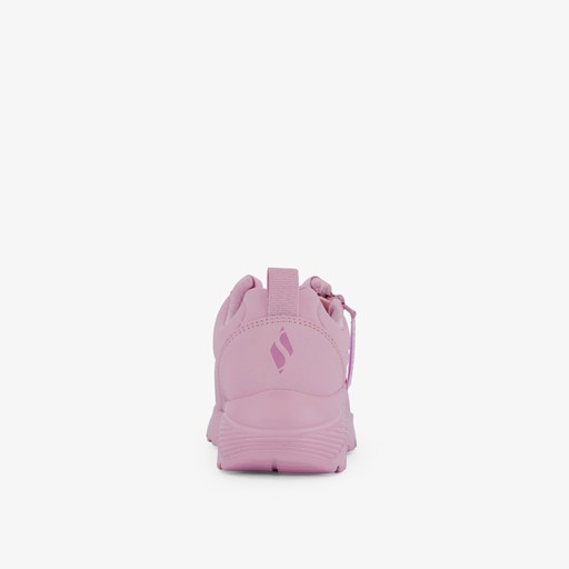 Meisjes sneakers roze met rits