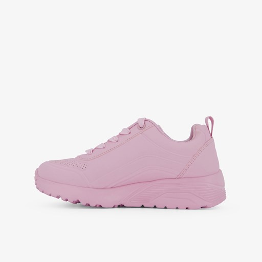 Meisjes sneakers roze met rits