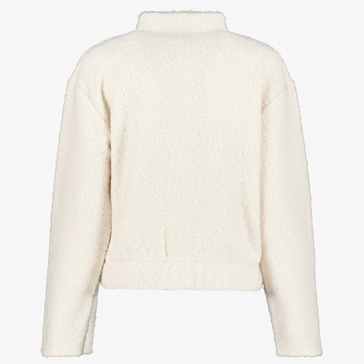 Dames teddy bomber jas beige