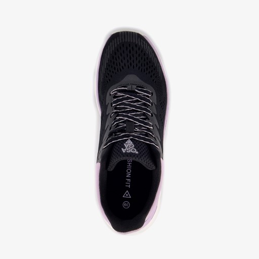 Dames hardloopschoenen zwart paars