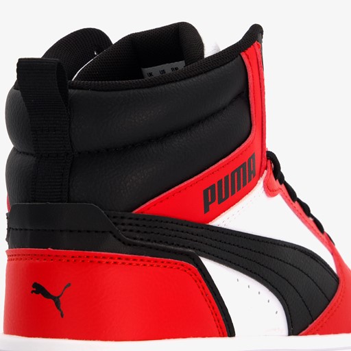 Rebound V6 Mid jongens sneakers rood zwart