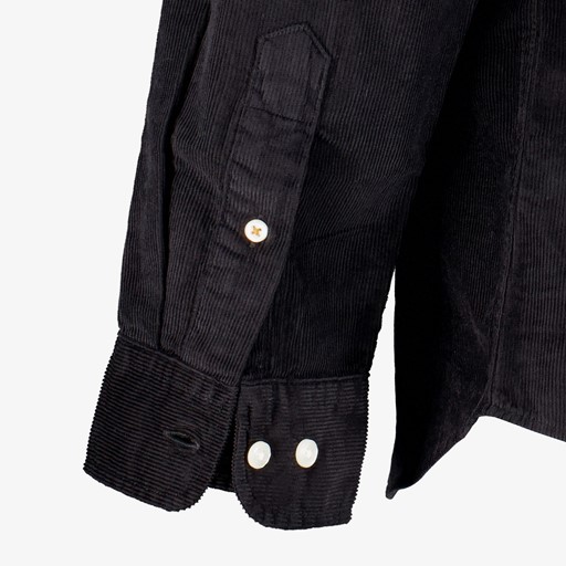 Corduroy overhemd zwart