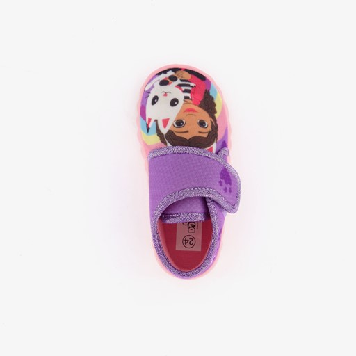 Meisjes pantoffels paars roze