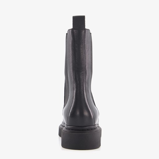 Leren dames Chelsea boots zwart