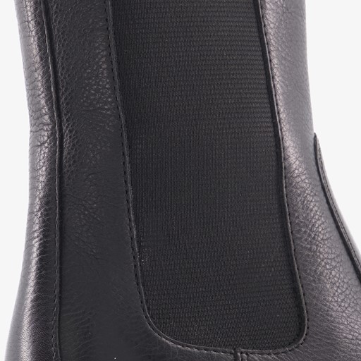 Leren dames Chelsea boots zwart
