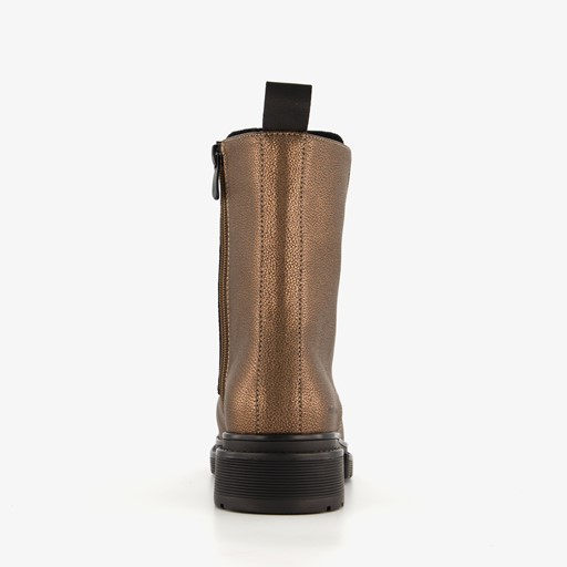 Dames veterboots brons