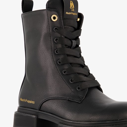 Dames veterboots zwart