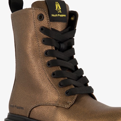 Dames veterboots brons