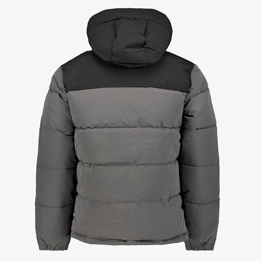 Gewatteerde heren winterjas grijs