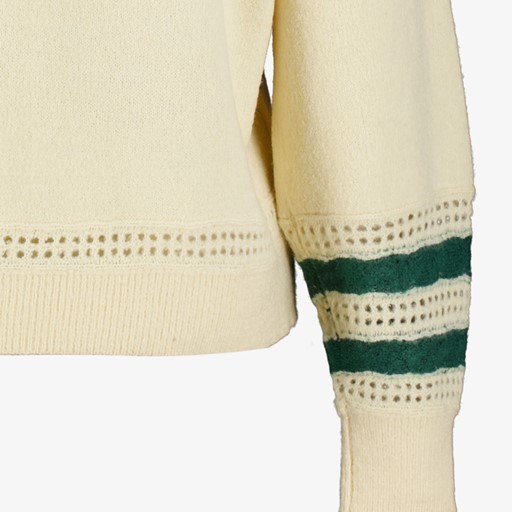 Gebreide dames trui beige