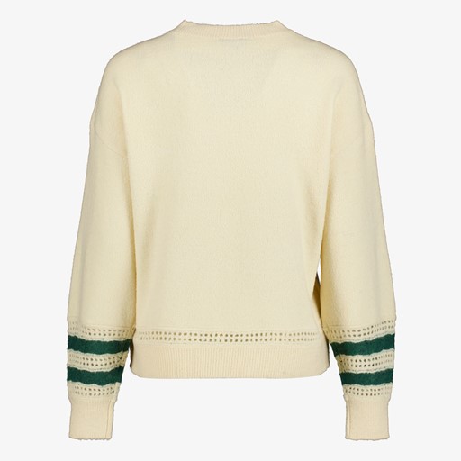 Gebreide dames trui beige