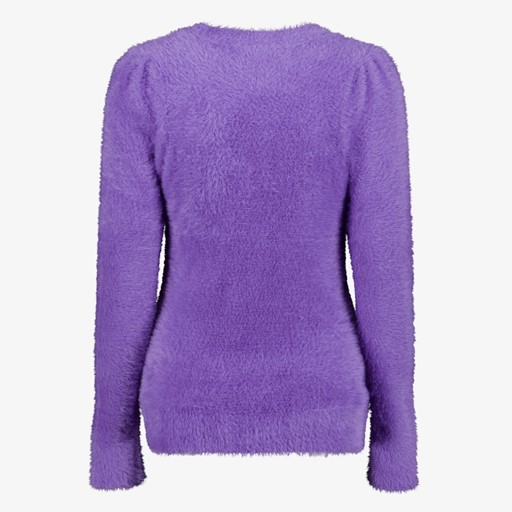 Zachte dames trui paars