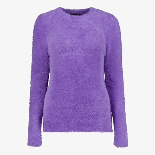 Zachte dames trui paars