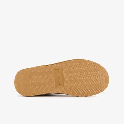 Gevoerde suede laarsjes camel