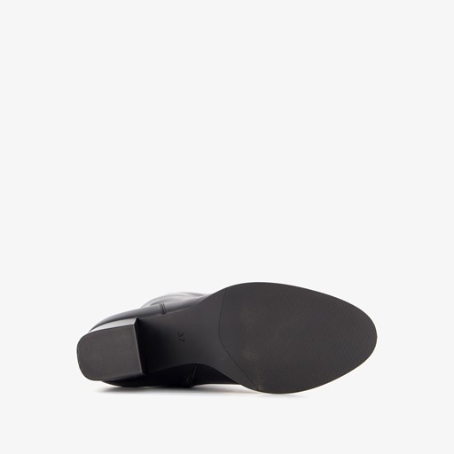 Hoge dames laarzen met hak zwart