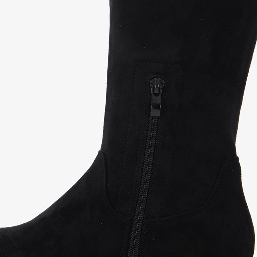 Hoge dames stretch boots zwart