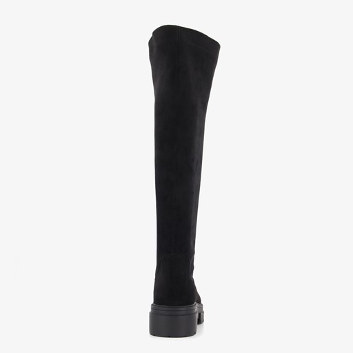 Hoge dames stretch boots zwart