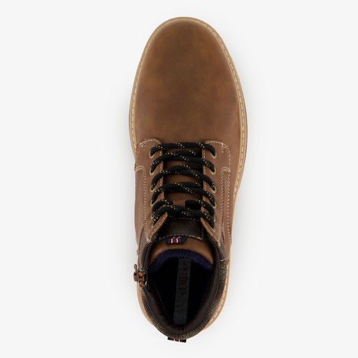 Heren veterboots bruin/cognac