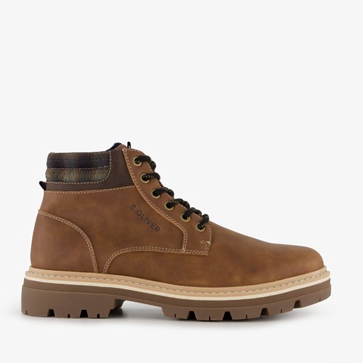 Heren veterboots bruin/cognac