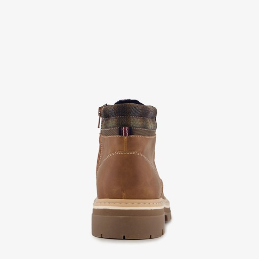 Heren veterboots bruin/cognac