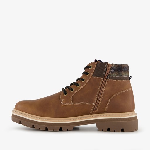 Heren veterboots bruin/cognac