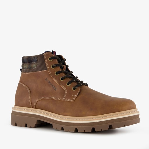 Heren veterboots bruin/cognac