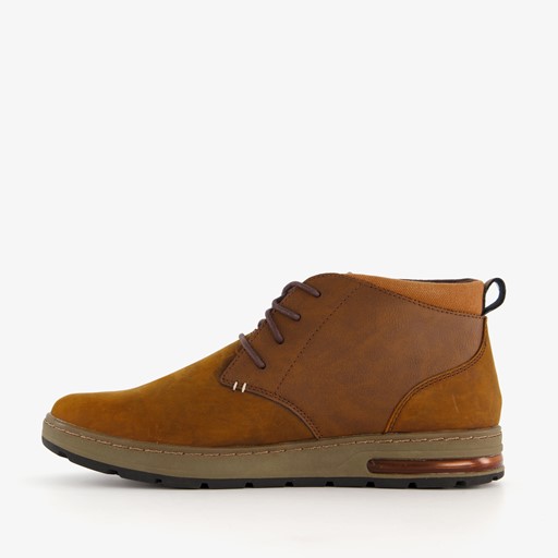 Evenstone hoge leren heren sneakers bruin