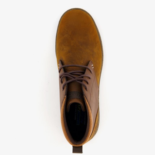 Evenstone hoge leren heren sneakers bruin