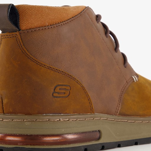 Evenstone hoge leren heren sneakers bruin