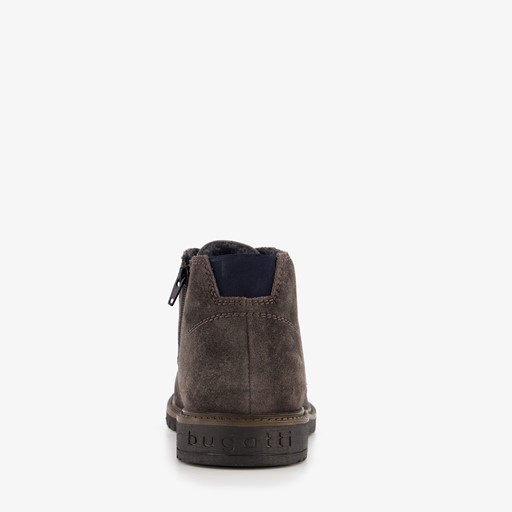 Hoge bruine suede heren veterschoenen