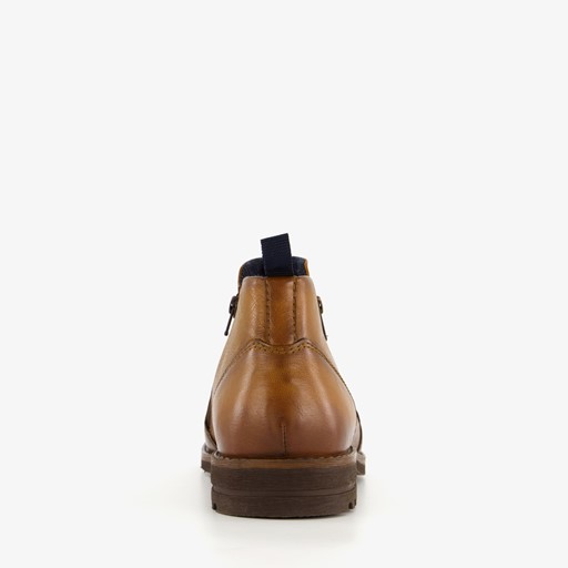 Leren herenschoenen cognac bruin